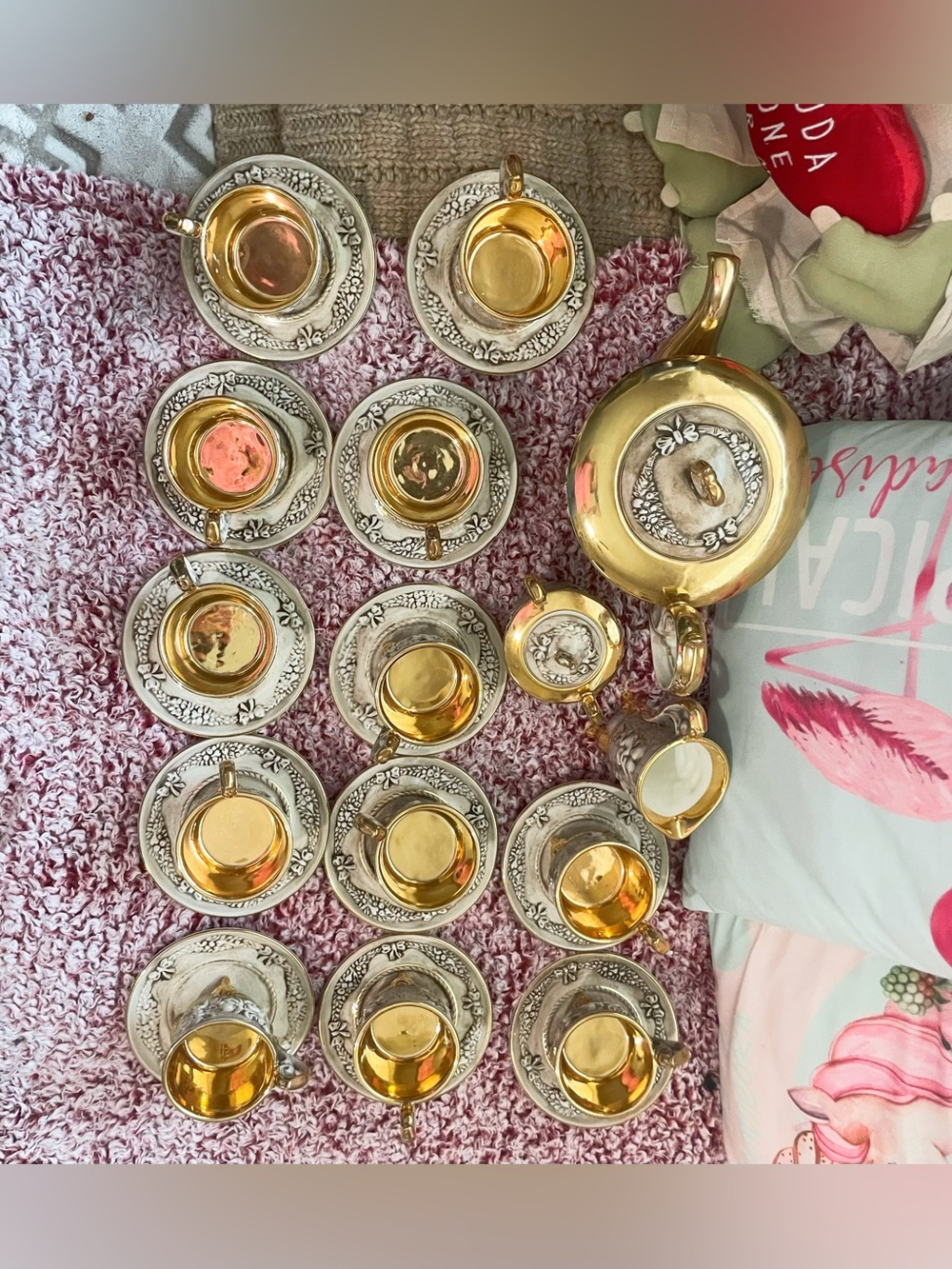 Vintage R. Capodimonte GV Italy Tea and Coffee Set 27 Pieces